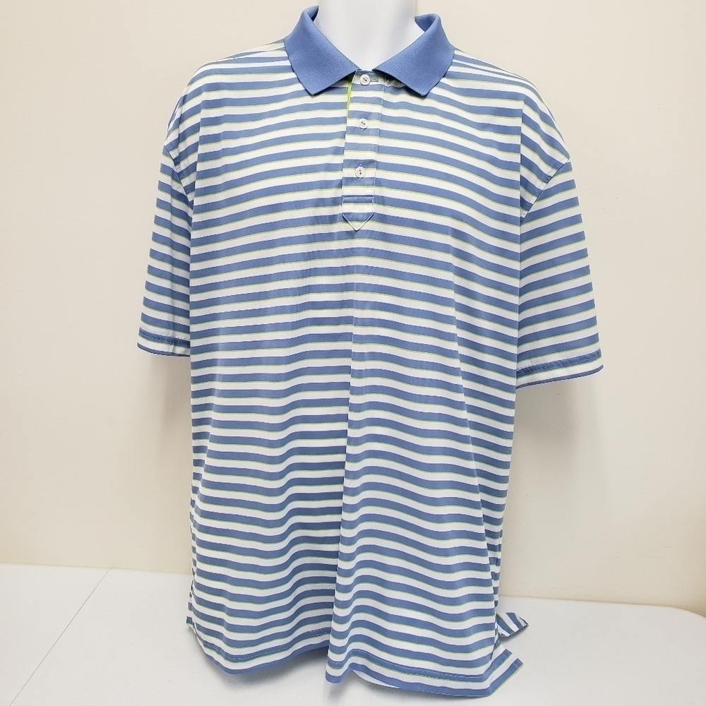 Tabasco McIlhenny Dry Goods 032 Dry Striped Mens Polo Shirt Size XL